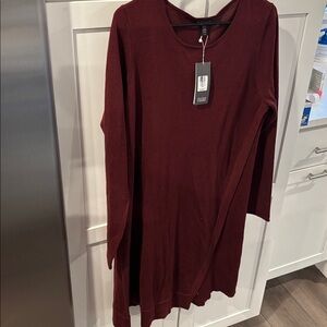 Eileen Fisher Rich Red Knit Dress